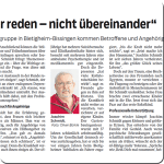 Auszug aus Bietigheimer Zeitung